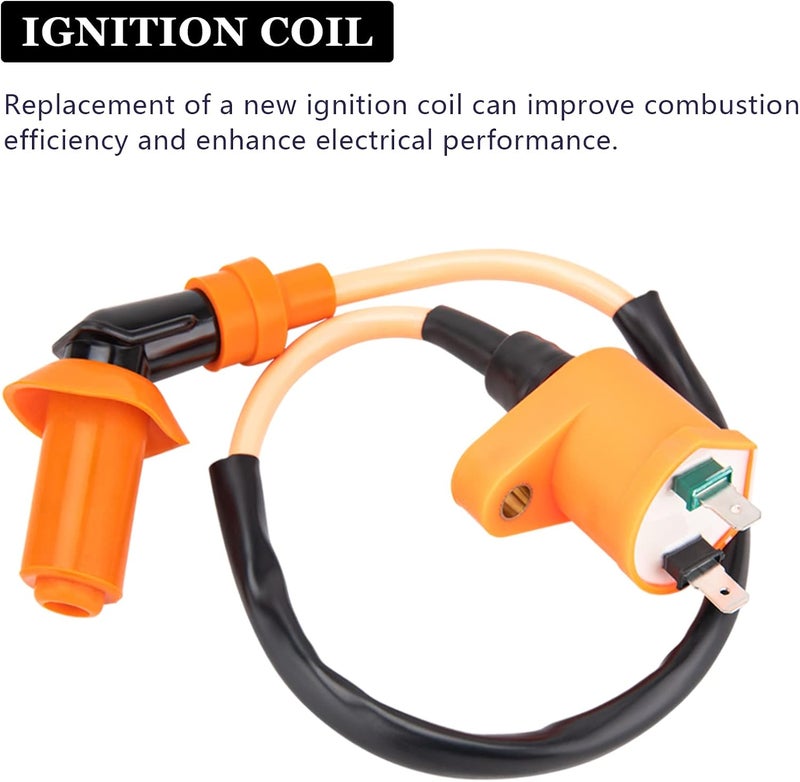 GDDGHS GY6 150cc Ignition Coil Kit for 150cc 125cc 50cc ATV Quad Go Kart Moped Scooter, High performance GY6 Ignition Coil, 6 Pin AC CDI Box, Voltage Regulator, Rectifier Solenoid relay&A7TC Spark Plug - Image 3